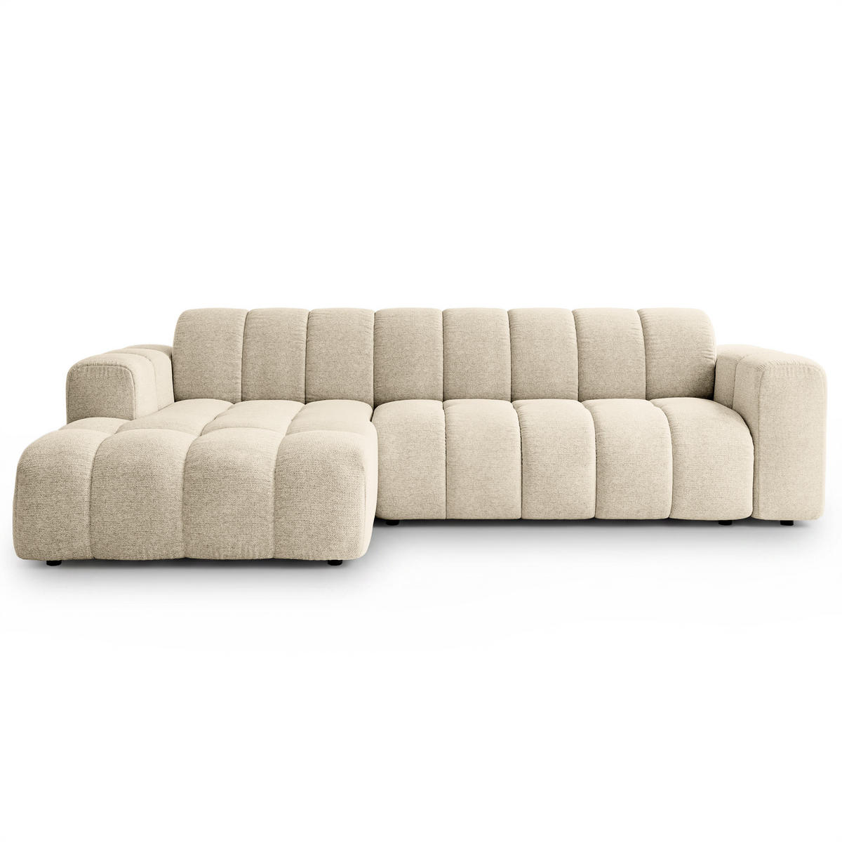 ROHOVÁ Sedačka SETIA ARAGON 02, Krémová - černá/krémová, dřevo/textil (304/165cm) - MASSENO