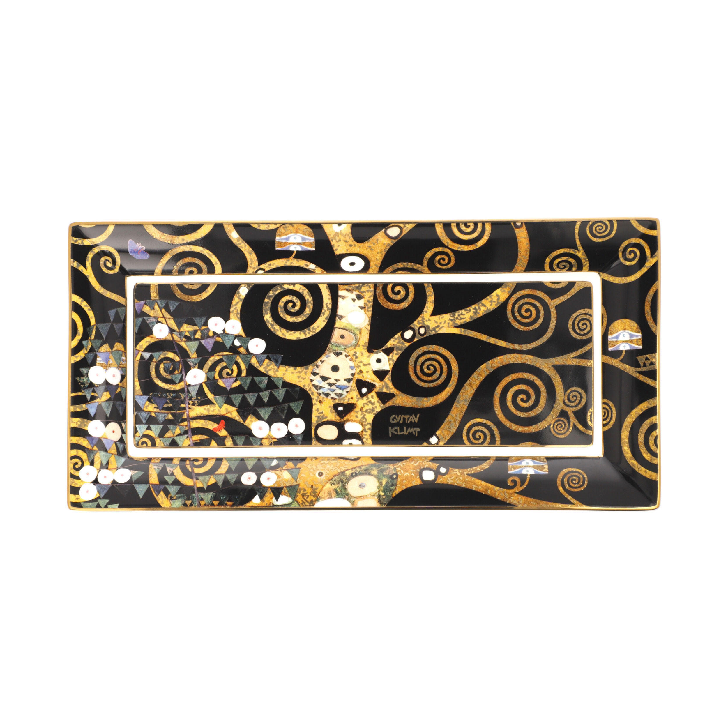 KÜNSTLERSCHALE Gustav Klimt - Der Lebensbaum, New Bone China, Bunt, 24 x 12 cm - Multicolor, Keramik (2cm) - Goebel