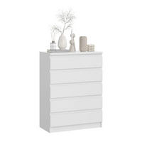 KOMMODE City weiß 77 / 40 / 104cm - Weiß, Holz/Holzwerkstoff (77/104/40cm) - Feldmann-Wohnen
