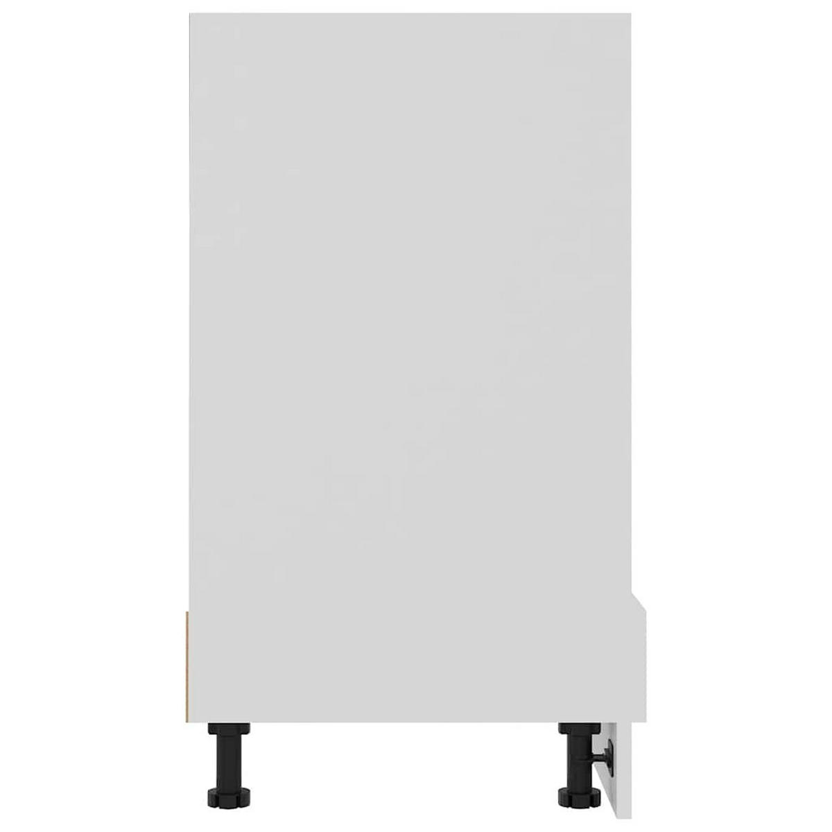 HERDUMBAUSCHRANK Lyon Weiß 60/46/81,5 Cm Holzwerkstoff - Weiß, Holz (60/46/60cm) - vidaXL