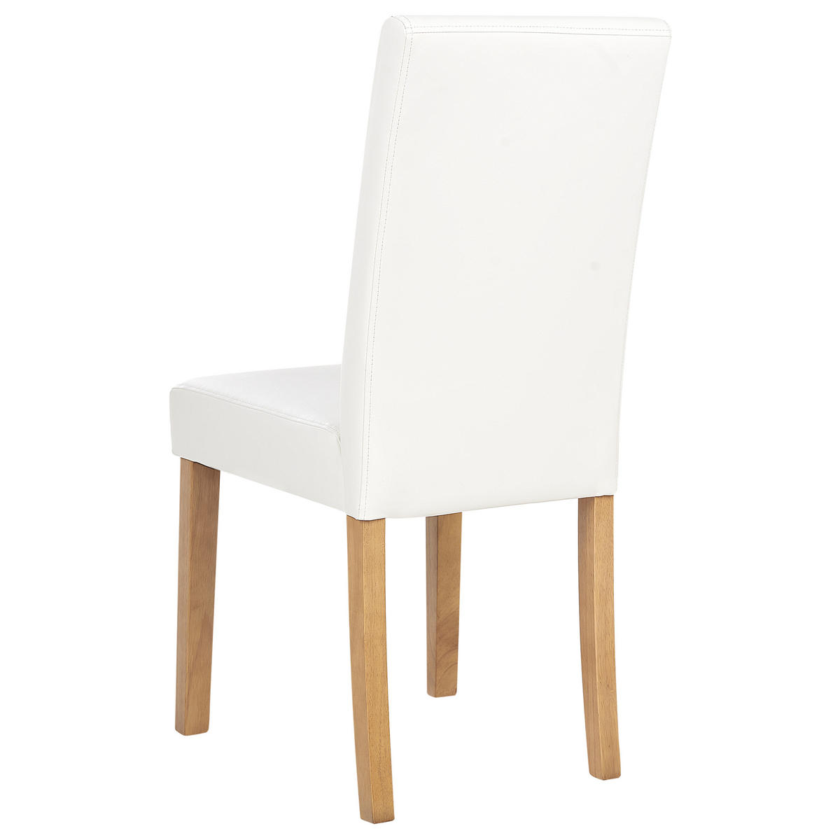 ÉTKEZŐSZÉK 2 darabos Szett Műbőr Fehér Broadway - fehér, textil/fa (43/95/61cm) - Beliani