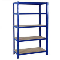 SCHWERLASTREGAL 75x170x30 cm Metall Aufbewahrungsregal - Blau, Metall (75/170/30cm) - Kaket