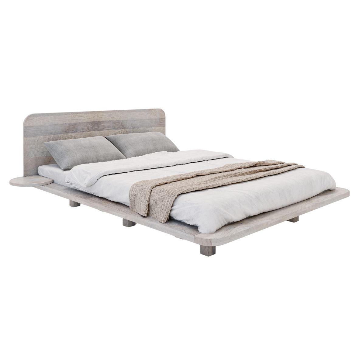 Skandica Massivholzbett Eiche Bianco 160x200 cm