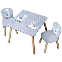 KINDERSITZGRUPPE Kesper, Grau - Grau, Holzwerkstoff (55/45/55cm)