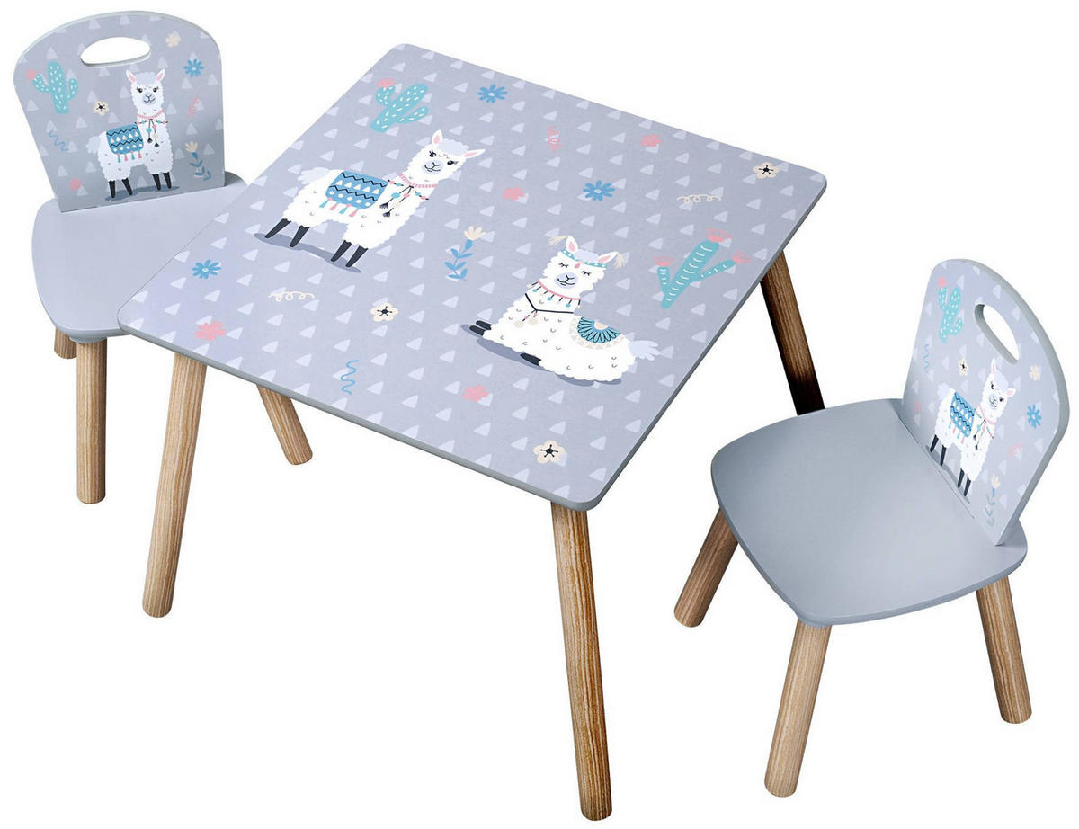 KINDERSITZGRUPPE Kesper, Grau - Grau, Holzwerkstoff (55/45/55cm)