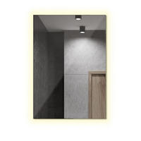 LED SPIEGEL 60 cm x 40 cm Rechteckig Warmweiß 3000 K - Blaugrau, Glas (60/40/2.4cm) - TULUP