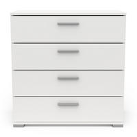 KOMMODE mit 4 Schubladen in Mattweiß - L 79,7 cm - Weiß, Holzwerkstoff (41.9/82.6/79.7cm) - Calicosy
