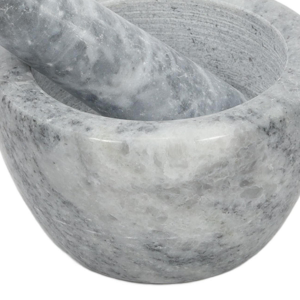 MARMORMÖRSER Luno 10/10/6 cm - Grau, Stein (10/6/10cm) - Excellent Houseware