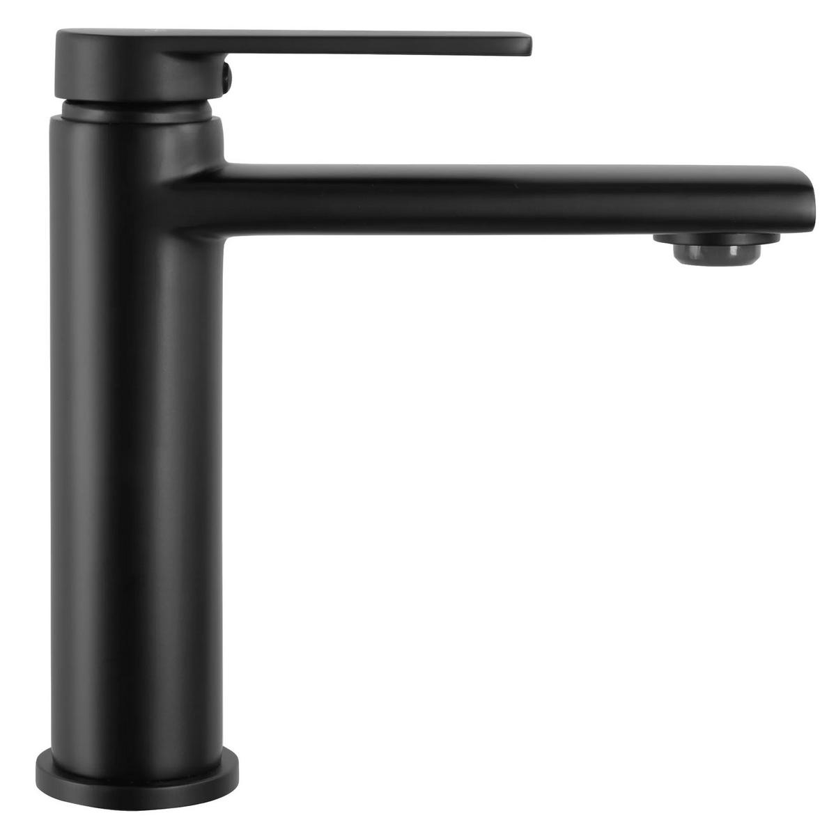 WASCHBECKENARMATUR Rea Verso Black Low - Schwarz, Metall (4.5/16.5/15.5cm) - REA