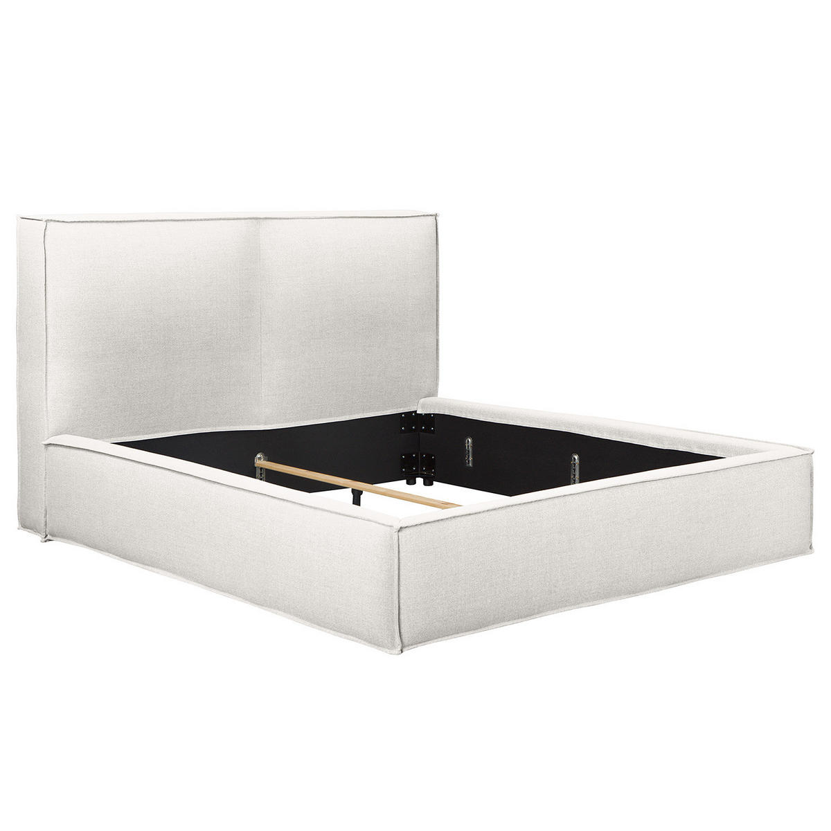 POLSTERBETT - Weiß, Textil (180/200cm) - home24