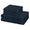 FROTTIERSET Rubin 4-teilig - Dunkelblau, Textil (50/100cm) - Ross