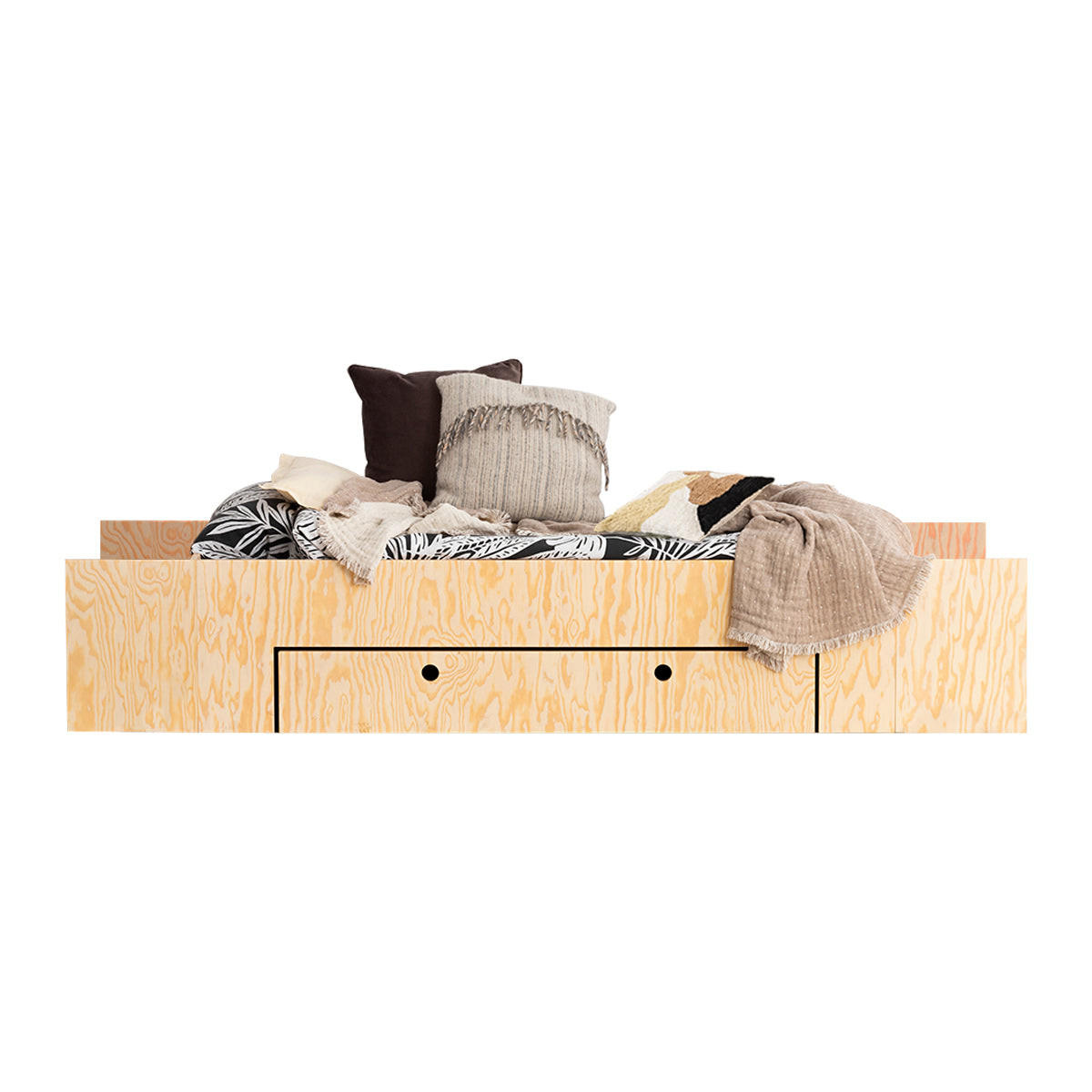 POSTEĽ 90/200 Tristan Prírodné drevo - hnedá, drevo (90/200cm) - Petits-meubles