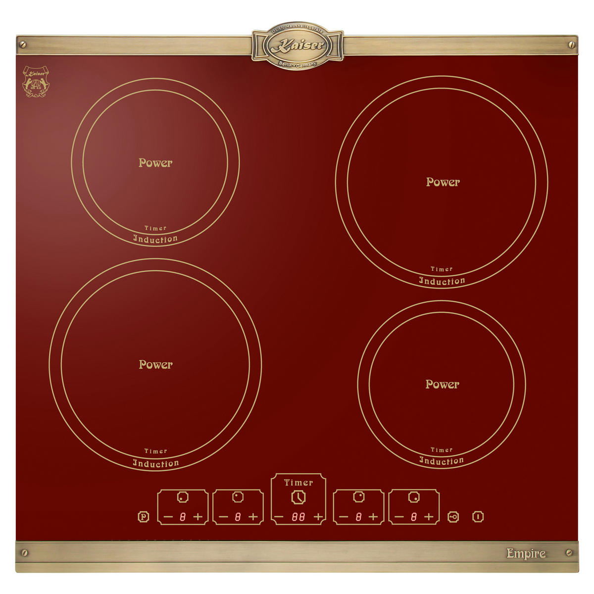 INDUKTIONSKOCHFELD - Bordeaux, Keramik (59/5.5/52cm) - Kaiser Küchengeräte