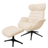 RELAXSESSEL - Beige, Textil/Metall (90/107/90cm) - home24