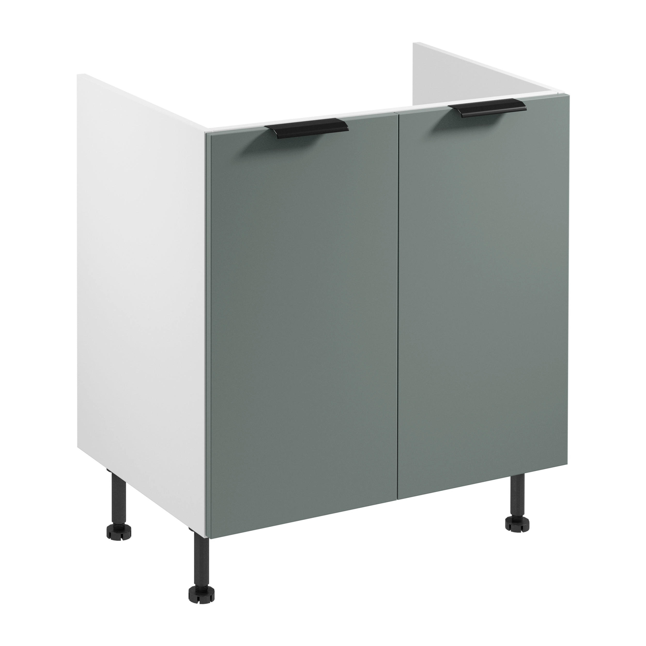 SPÜLENUNTERSCHRANK D80Z – Sorento Weiß Grün – Weiß / Grün - Weiß/Grün, Holzwerkstoff (80/87/52cm) - ROYAL24_MARKT