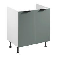SPÜLENUNTERSCHRANK D80Z – Sorento Weiß Grün – Weiß / Grün - Weiß/Grün, Holzwerkstoff (80/87/52cm) - ROYAL24_MARKT