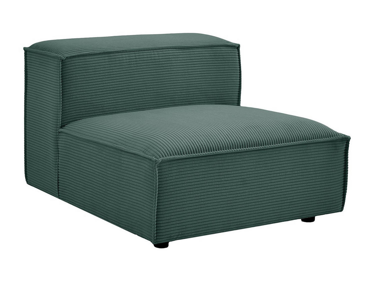 MODULIERBARES Sofa - 4 Personen - samt - grün Ruzolo - Grün, Textil/Metall (296/67/105cm) - Vente-Unique