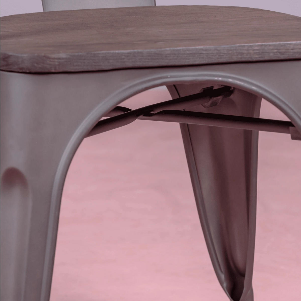 STUHL Metall Alteiche - Alteiche, Metall (52/69/47cm) - Nest Dream