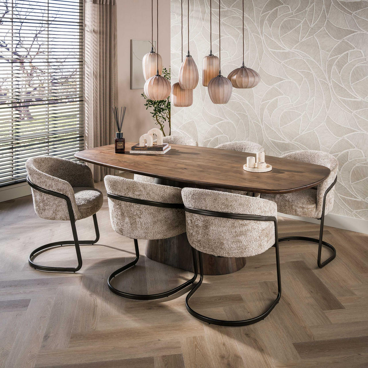 HÄNGELEUCHTE Altura Braun 35/96/150 cm - Braun, Glas (35/96/150cm) - Hoyz Collection