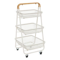 KÜCHENWAGEN 3 Körbe Mayaj Beige 48/41,5/86 cm - Beige, Metall (41.5/86/48cm) - 5five Simply Smart