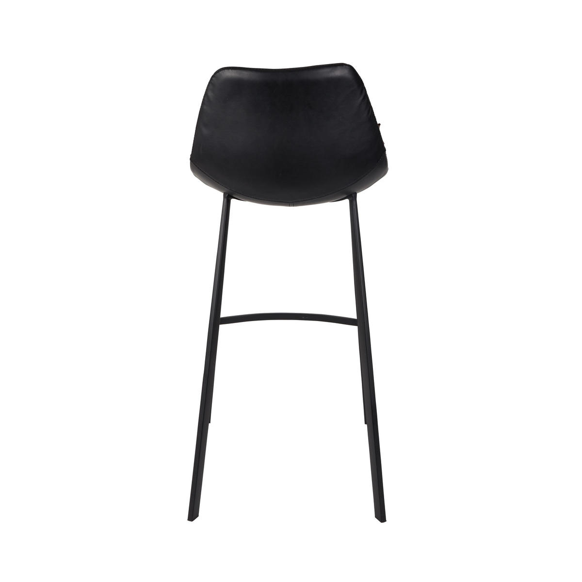 BARHOCKER Franky Rückenlehne 80 cm Schwarz - 2 er Set - Schwarz, Kunststoff (50/106/54cm) - Dutchbone