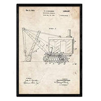 POSTER Bagger Lkw Patent A3 Rahmenlos - Klar, Papier (29.7/5/42cm) - Nacnic