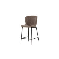 BARHOCKER MODESTO Braun 48x51x98 cm - Braun, Textil (48/98/51cm) - FURNLUX