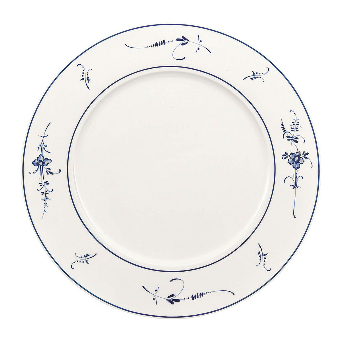 PLATZTELLER Vieux Luxembourg weiß-blau ø 30,5 cm - Blau/Weiß, Keramik (30.5cm) - Villeroy & Boch
