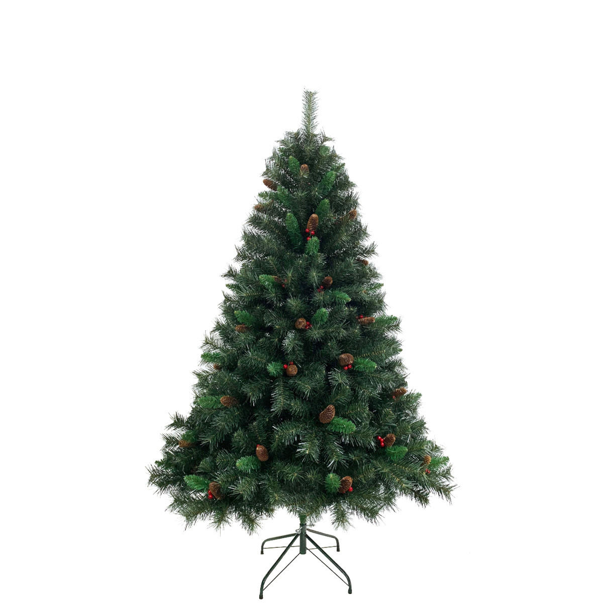 WEIHNACHTSBAUM künstlich - Grün, Kunststoff (90/180cm) - SVITA