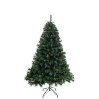 WEIHNACHTSBAUM künstlich - Grün, Kunststoff (90/180cm) - SVITA
