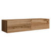 TV-LOWBOARD Vigo 140 - Eiche Wotan, Holzwerkstoff (140/30/40cm) - MIRJAN24