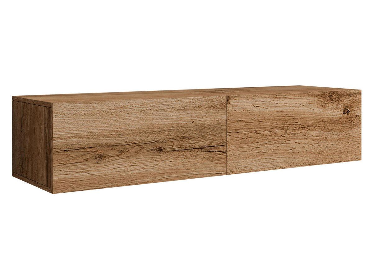 TV-LOWBOARD Vigo 140 - Eiche Wotan, Holzwerkstoff (140/30/40cm) - MIRJAN24