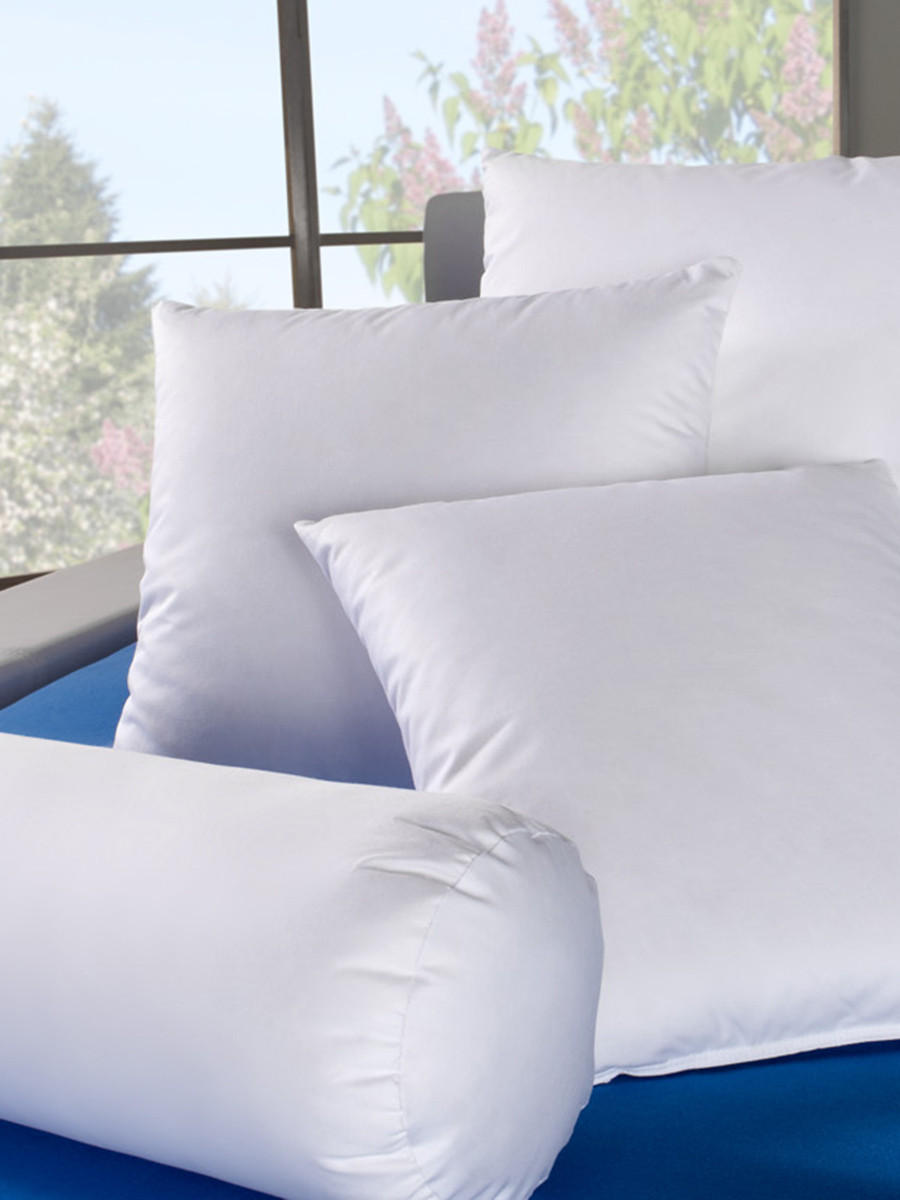 KLEINKISSEN EXQUISIT Entendaunen medium - Weiß, Naturmaterialien/Textil (40/40cm) - Böhmerwald