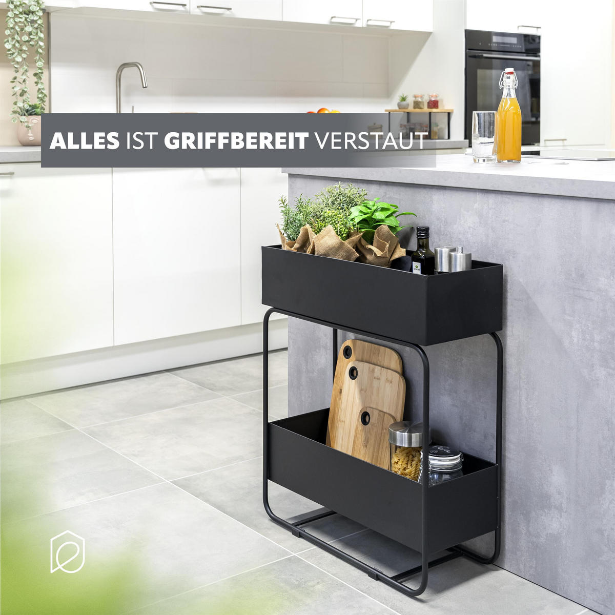 PFLANZENSTÄNDER, schwarz - Schwarz, Metall (25/60/71cm) - eluno