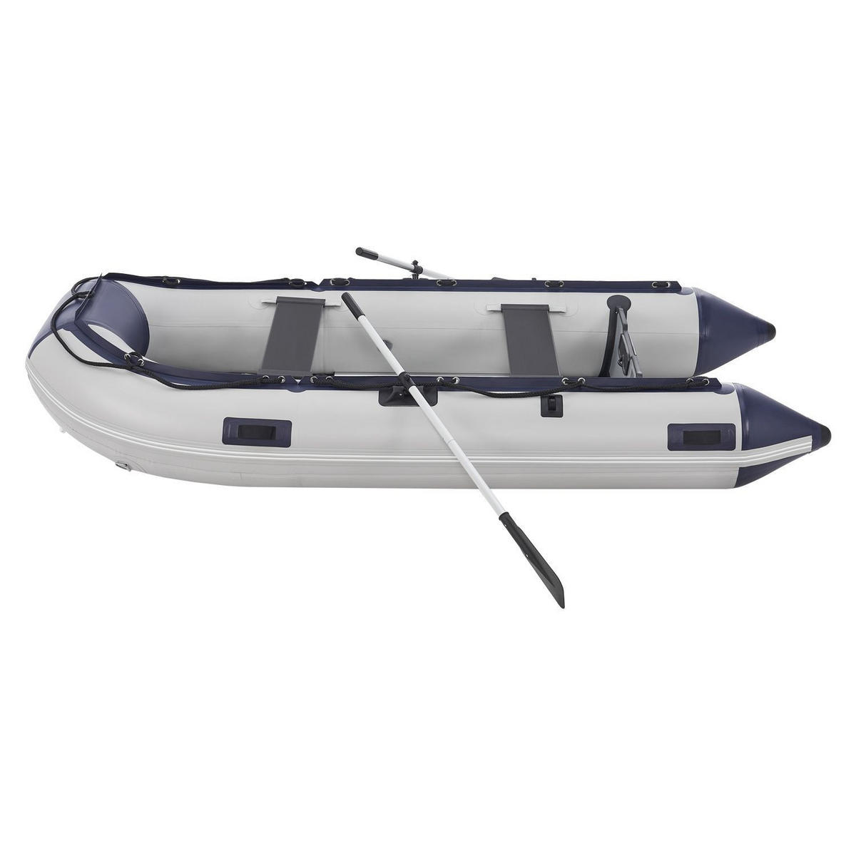 SCHLAUCHBOOT Paddelboot 3,20 m inkl. Tasche & Reparaturset - Grau, Kunststoff (320/155/70cm) - Artsport