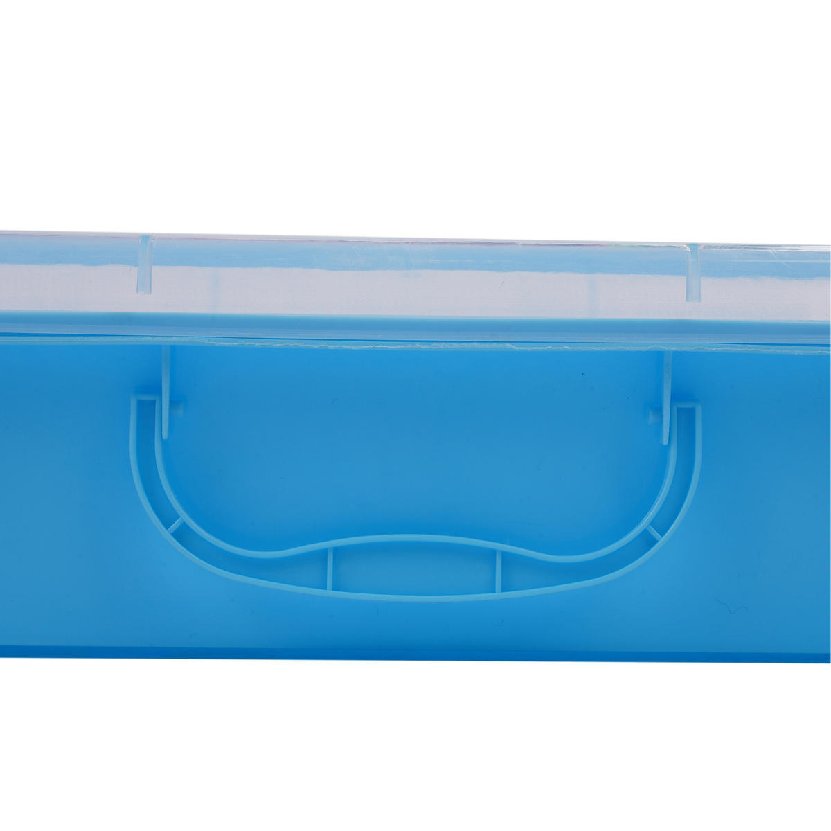 SANDLÅDA Ljusblå 2-pack med lock - Ljusblå, Plast (25/38/8cm) - Relaxdays