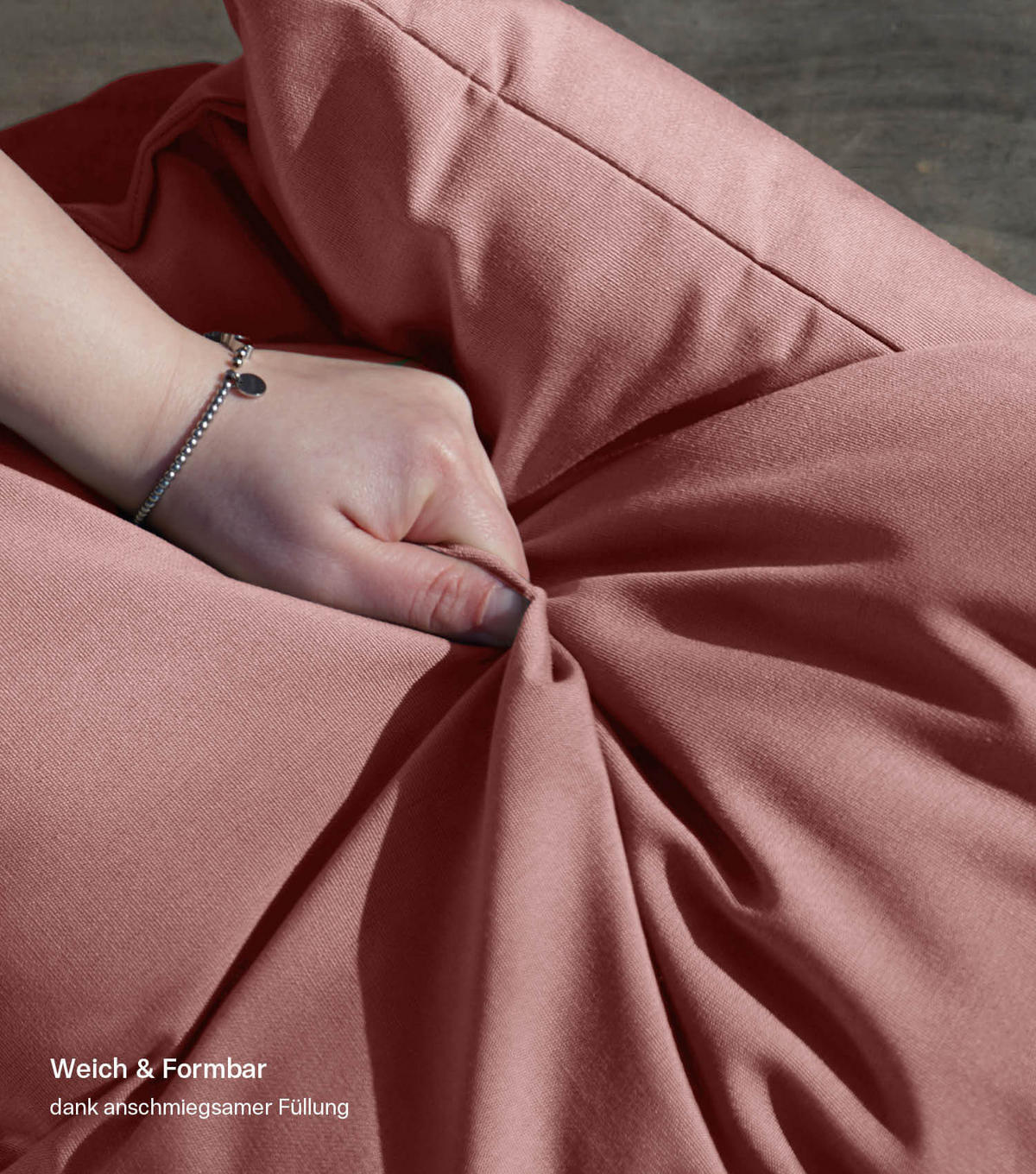 OUTDOORKISSEN Die Wolke 7 - Pink, Textil (80/10cm) - Mokebo