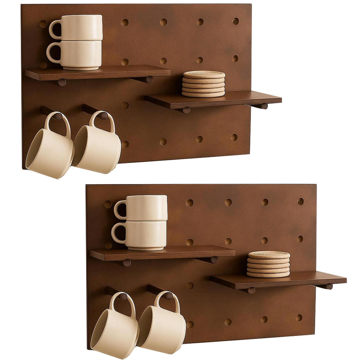 STENSKI PANEL Rjava Kompletna garnitura - rjava, les (40/60/1cm) - MCW