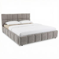 POLSTERBETT EMILIA 140x200 cm grau - Grau, Textil (140/200cm) - IDIMEX