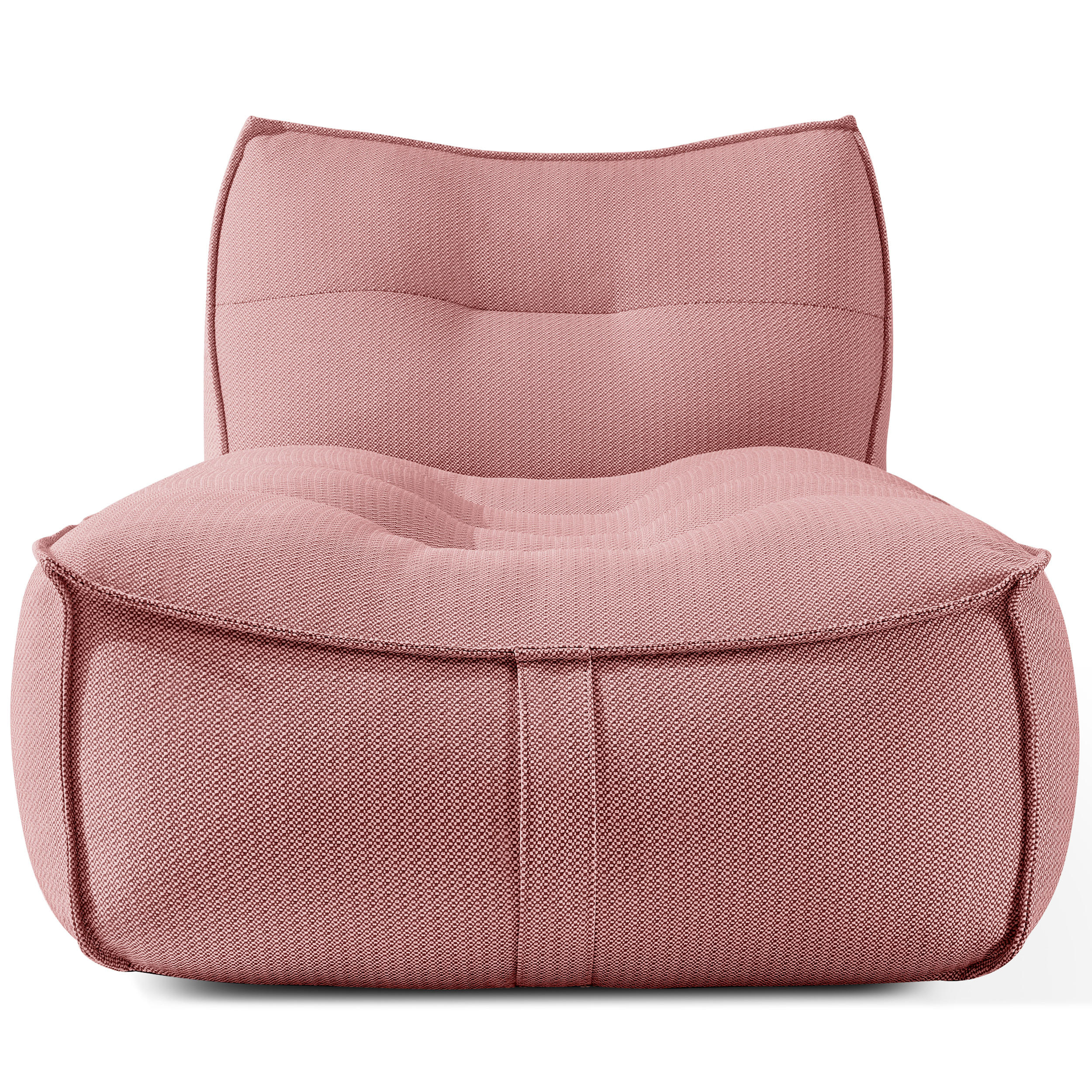 GARTENLIEGE LOVIA Sonnenliege, Rot/Weiß - Rot, Textil (90/82/174cm) - KONSIMO®