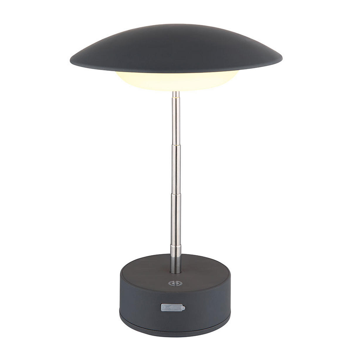 LED TISCHLEUCHTE TOMO Anthrazit - Anthrazit, Metall (15/19/26cm) - Globo Lighting