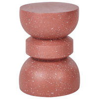 BEISTELLTISCH Rot Faliro - Rot, Naturmaterialien (37/37/45cm) - Beliani