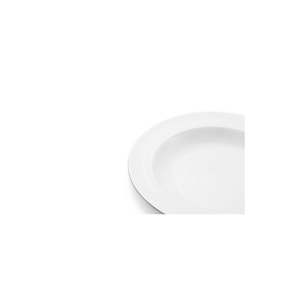 TELLER Weiß 24/24/5 cm F5910154011 - Weiß, Keramik (23cm) - Friesland 