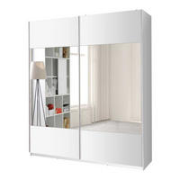 SCHIEBETÜRENSCHRANK - Kleiderschrank Polly - Weiß - Weiß, Holzwerkstoff (175/211/60cm) - Möblo