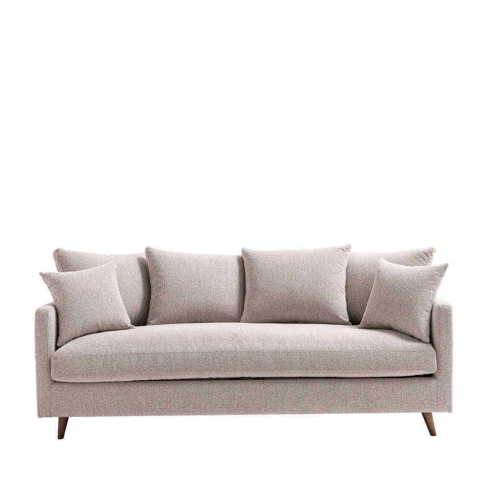 BETTSOFA - Natur meliert - Naturfarben, Textil (213/86/95cm) - Drawer