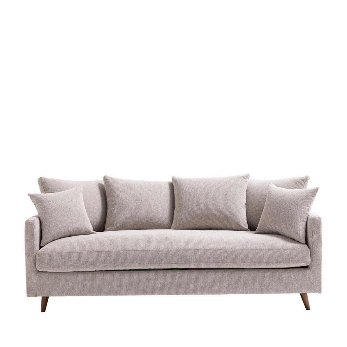 BETTSOFA - Natur meliert - Naturfarben, Textil (213/86/95cm) - Drawer