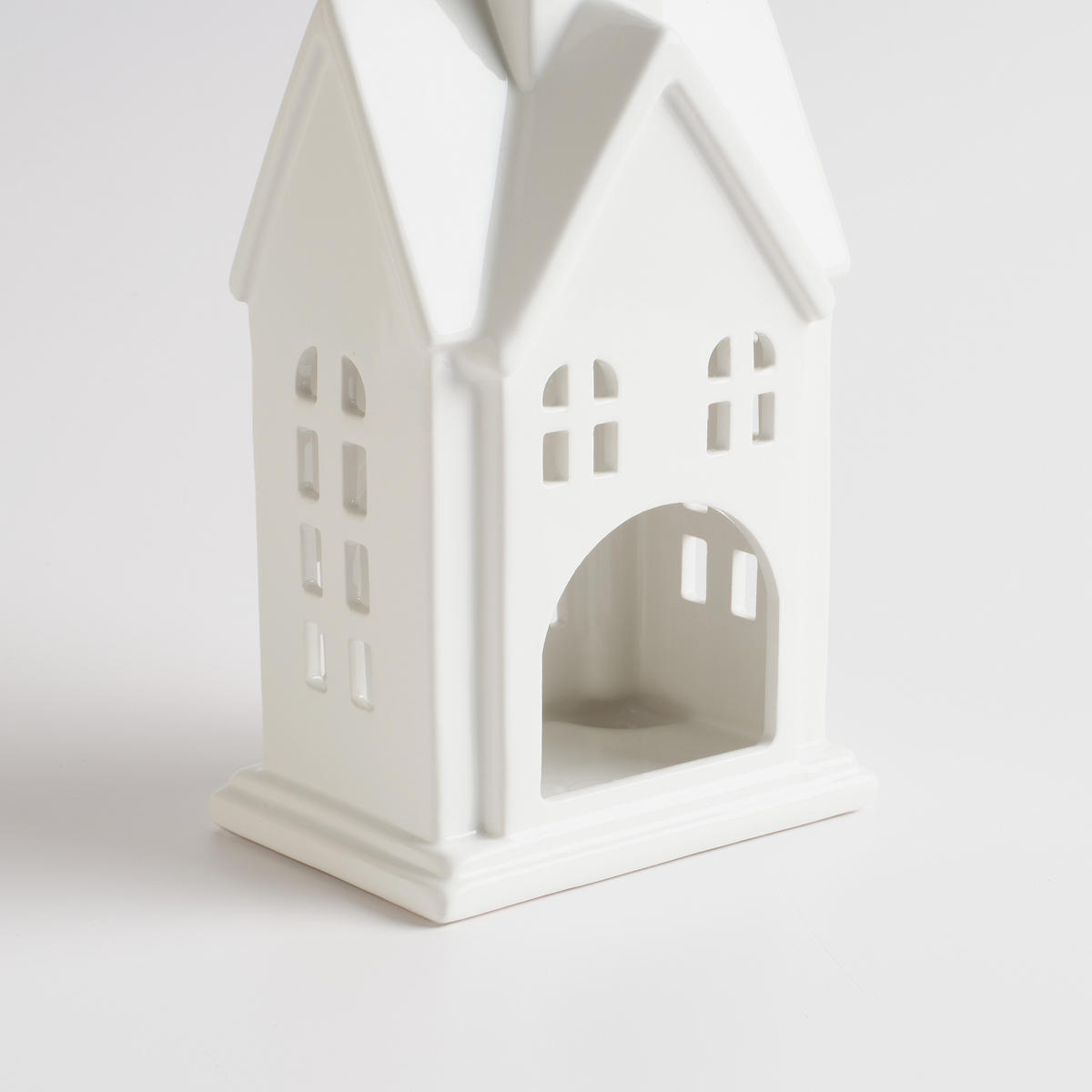 KERZENSTÄNDER Hauso, Weiß, 37 x 11.5 x 16 cm, Dekorative Weihnachtsdeko - Weiß, Keramik (11.5/37/16cm) - home&you