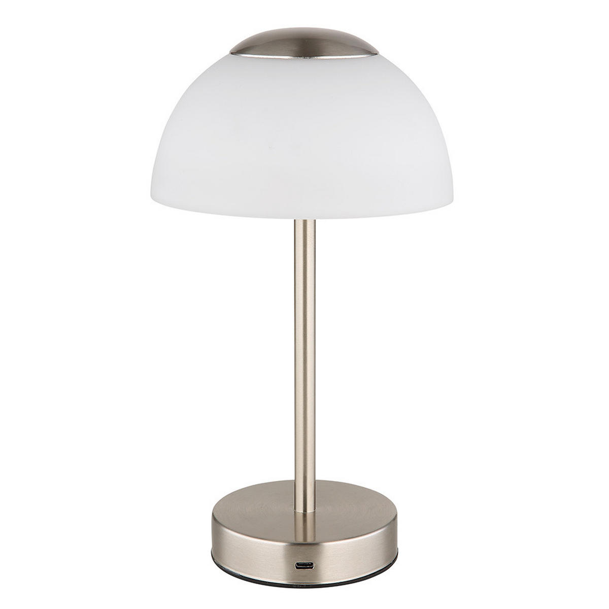 LED TISCHLEUCHTE SARIMA Silber matt - Silberfarben, Glas (15/15/28cm) - Globo Lighting