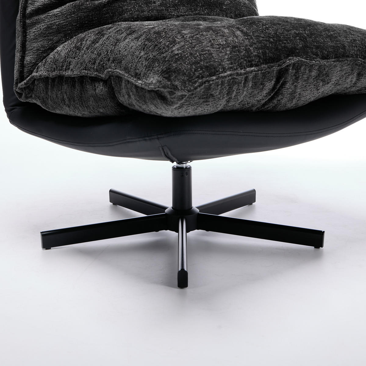 RELAXSESSEL 3-fach verstellbar, DE-42334, Dunkelgrau - Schwarz, Metall (81/79/71cm) - ComfortXL