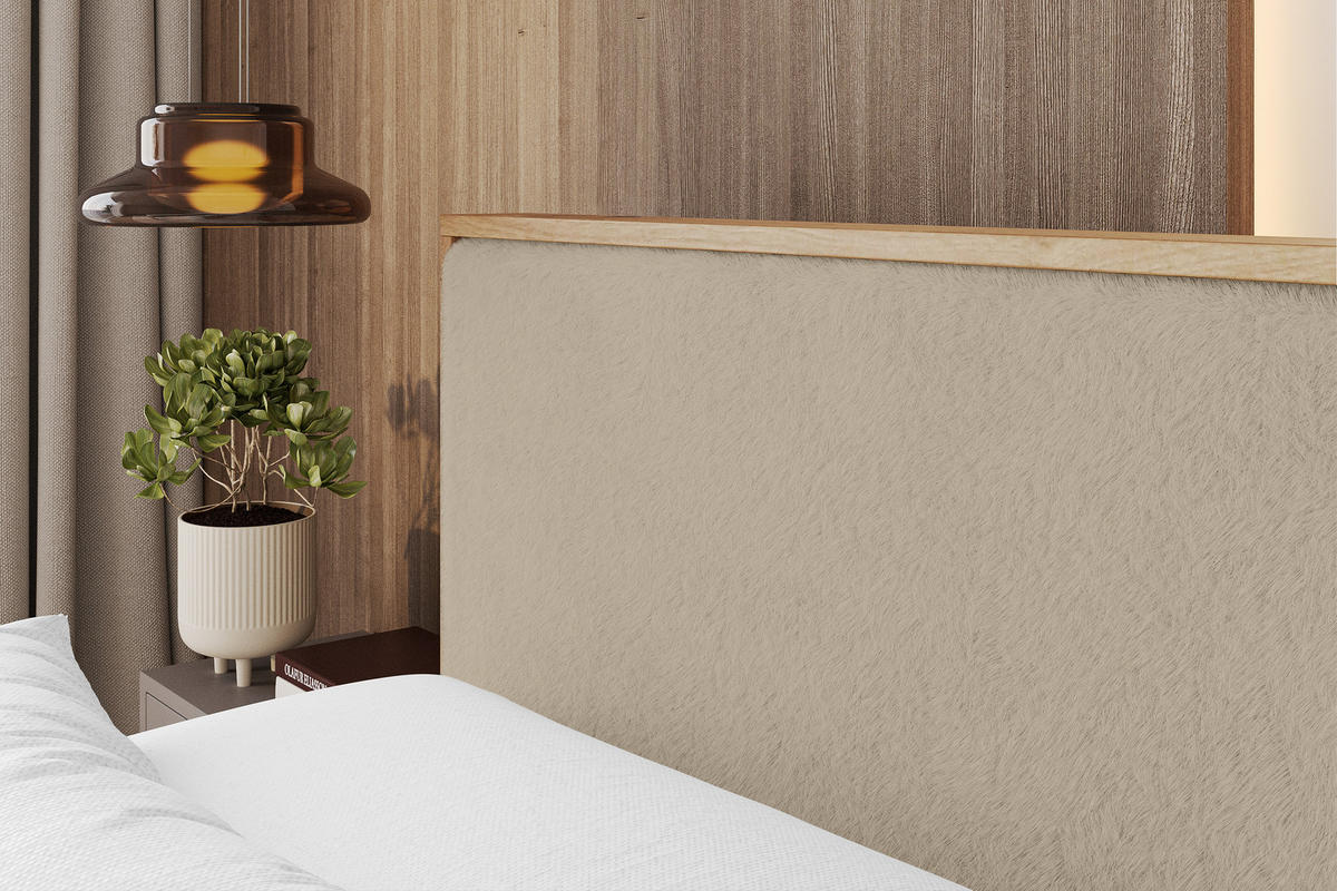 BOXSPRINGBETT LOLLI9 -Z-KING 160x200 - H3/H4 Creme - Champagner, Holzwerkstoff (160/200cm) - ALTDECOR